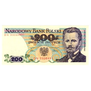 200 Złotych 1986, seria DN