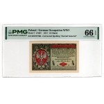 1/2 Polish Stamp, 1916, General, Series B - PMG 66 EPQ