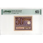 Gdańsk, 50 Pfennig, 1919 - PMG 65 EPQ