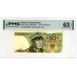 50 Złotych 1975, seria D - PMG 63 EPQ