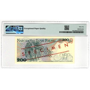 200 zlotych, 1986, CR 0000000 series, PROTOTYPE, No. 0513* - PMG 66 EPQ