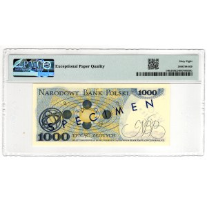 1,000 zloty, 1975, Series A 0000000, PROTOTYPE, No. 1211* - PMG 68 EPQ