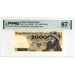 2 zlote, 1977, Series D - PMG 67 EPQ