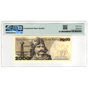 2 zlote, 1977, Series D - PMG 67 EPQ