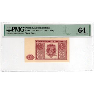 1 Złoty 1946 - PMG 64