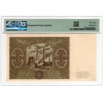 1,000 Złoty, 1947, Series F - PMG 58 EPQ