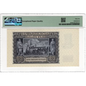 20 Złotych, 1940, seria K - PMG 66 EPQ