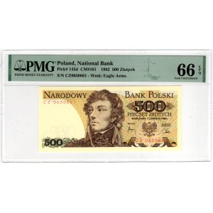 500 zlotych, 1982, CZ series - PMG 66 EPQ