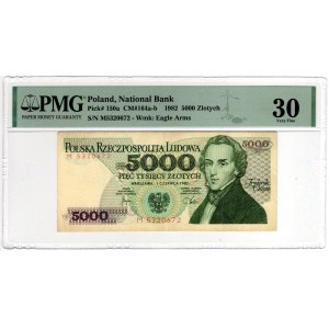 5.000 złoty 1982, serie M - PMG 30