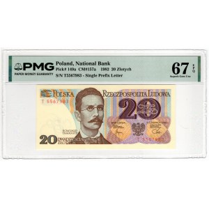 20 zlotych, 1982, T Series - PMG 67 EPQ