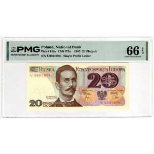 20 zlotych, 1982, U Series - PMG 66 EPQ
