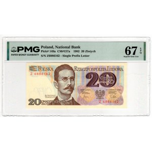 20 zlotych, 1982, Z Series - PMG 67 EPQ