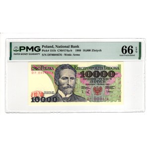 10 zlotych, 1988, DF Series - PMG 66 EPQ