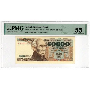 50 000 Złotych 1989, seria A - PMG 55
