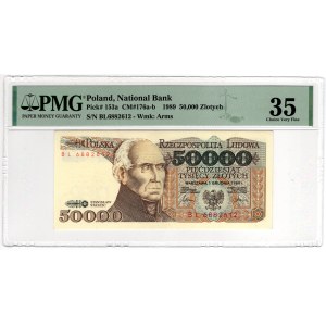 50 złotych, 1989, BL series - PMG 35