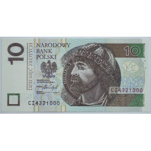 10 zlotych, 2016, CI series
