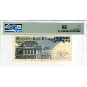 100.000 zloty del 1990, serie CF - PMG 30