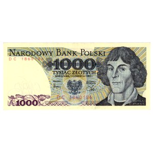 1 000 Złotych 1982, seria DC - rzadka seria