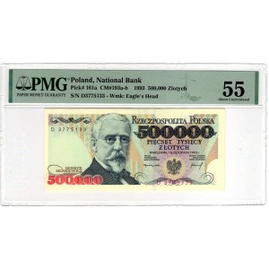 500 zlotych, 1993, Series D - PMG 55
