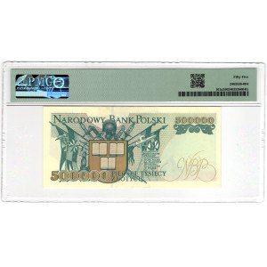 500 zlotych, 1993, Series D - PMG 55