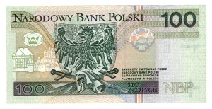 100 złotych 1994, seria HX - BEZ HOLOGRAMU