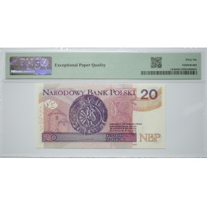 20 Złotych 2016, seria BY - PMG 66 EPQ