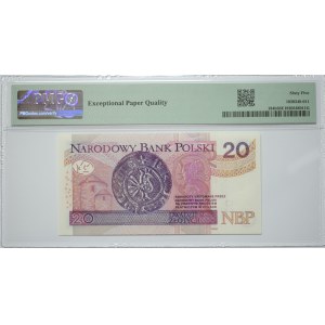 20 Złotych 2016, seria BN - PMG 65 EPQ
