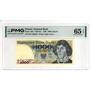 1,000 Złoty, 1982, DT series - PMG 65 EPQ