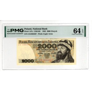 2,000 Złoty, 1982, CE Series - PMG 64 EPQ