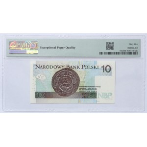 10 Złotych 2016, seria AH - PMG 65 EPQ