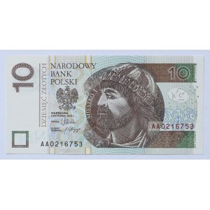 10 zlotych 2012, AA Series