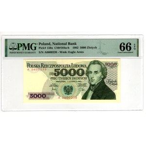 5 000 Złotych 1982, seria A - pierwsza seria - PMG 66 EPQ