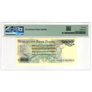 5 000 Złotych 1982, seria A - pierwsza seria - PMG 66 EPQ
