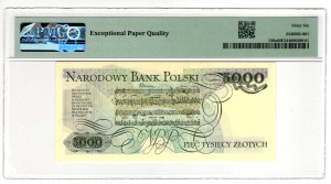 5 000 Złotych 1982, seria A - pierwsza seria - PMG 66 EPQ