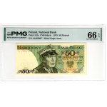 50 złotych, 1975, Series A—first series—PMG 66 EPQ