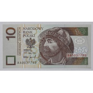 10 zlotych, 1994, AA Series