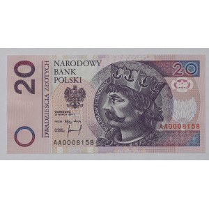 20 zlotých 1994, séria AA