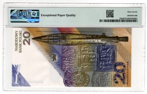 20 złotych 2025, Tysiąclecie koronacji Bolesława Chrobrego, seria BR 0000419 - niski numer - PMG 67 EPQ