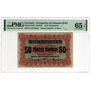 Poznań, 50 Kopiejek 1916 - krótka klauzula - PMG 65 EPQ