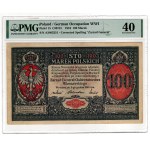 100 Polish Marks, 1916, General, Series A - PMG 40