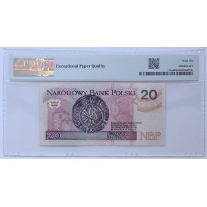 20 Złotych 1994, seria GI 5538355 - RADAR - PMG 66 EPQ
