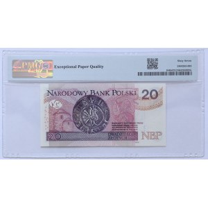 20 zlotych 2016, CE 4343434 series—transitional series—RADAR—PMG 67 EPQ