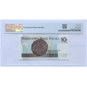 10 zlotych 2016, Series BZ 9465649 - RADAR - PMG 65 EPQ