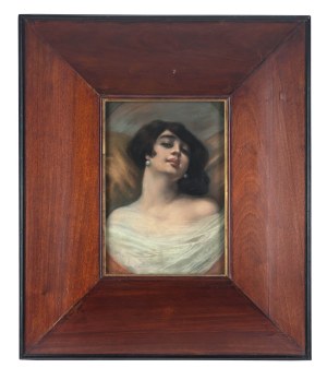 Tekla Michalina Nowicka (1877-1932), Portert kobiety w bieli, 1918