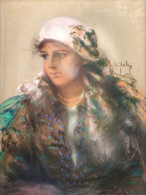 Józef Ujheli (1895-?), Portret góralki
