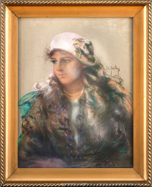 Józef Ujheli (1895-?), Portret góralki