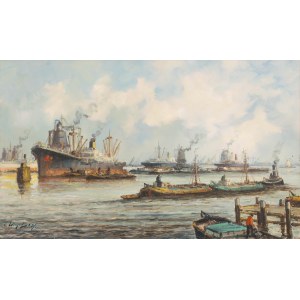 Willem Bos (1906, Rotterdam – 1974, The Hague), The Port of Rotterdam