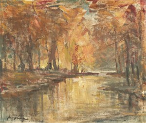 Marian Mokwa (1889 Malary - 1987 Sopot), Jesienny pejzaż