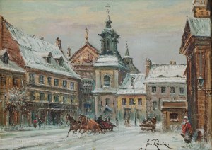 Jan Rawicz (XX w.), Widok na kościół św. Jacka w Warszawie
