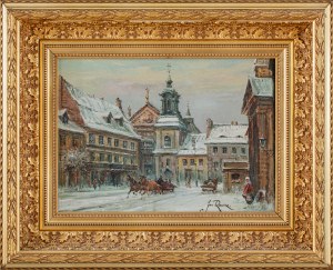 Jan Rawicz (XX w.), Widok na kościół św. Jacka w Warszawie